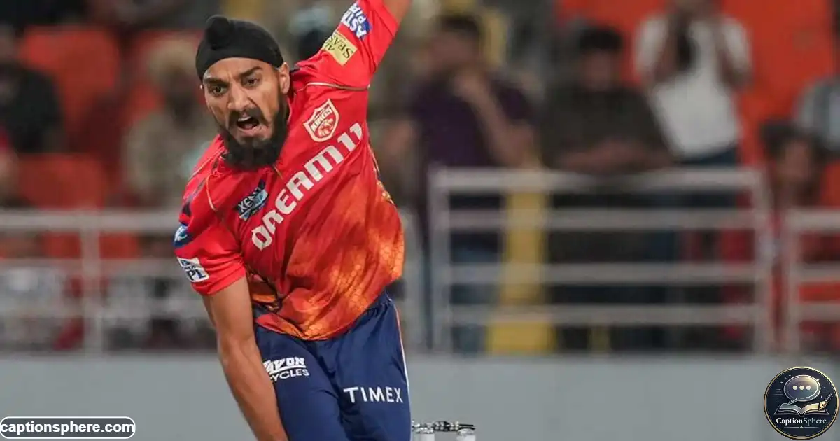 Indian left-arm fast bowler Arshdeep Singh delivering a ball during an international cricket match.