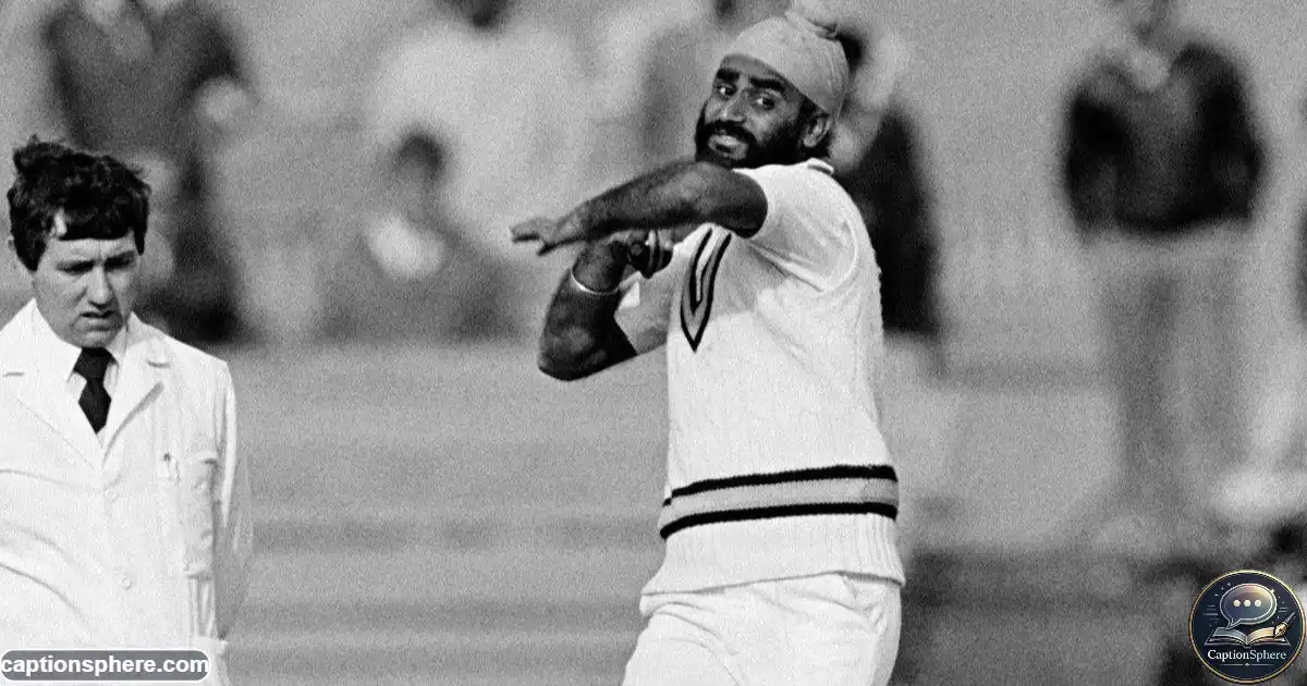 Balwinder Sandhu bowling during the 1983 World Cup.