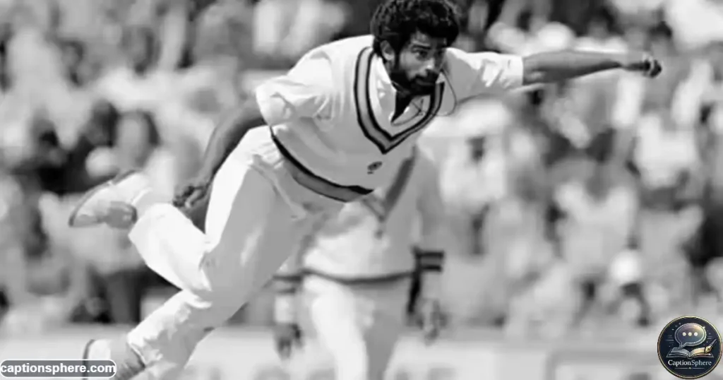 Chetan Sharma bowling in the 1987 World Cup