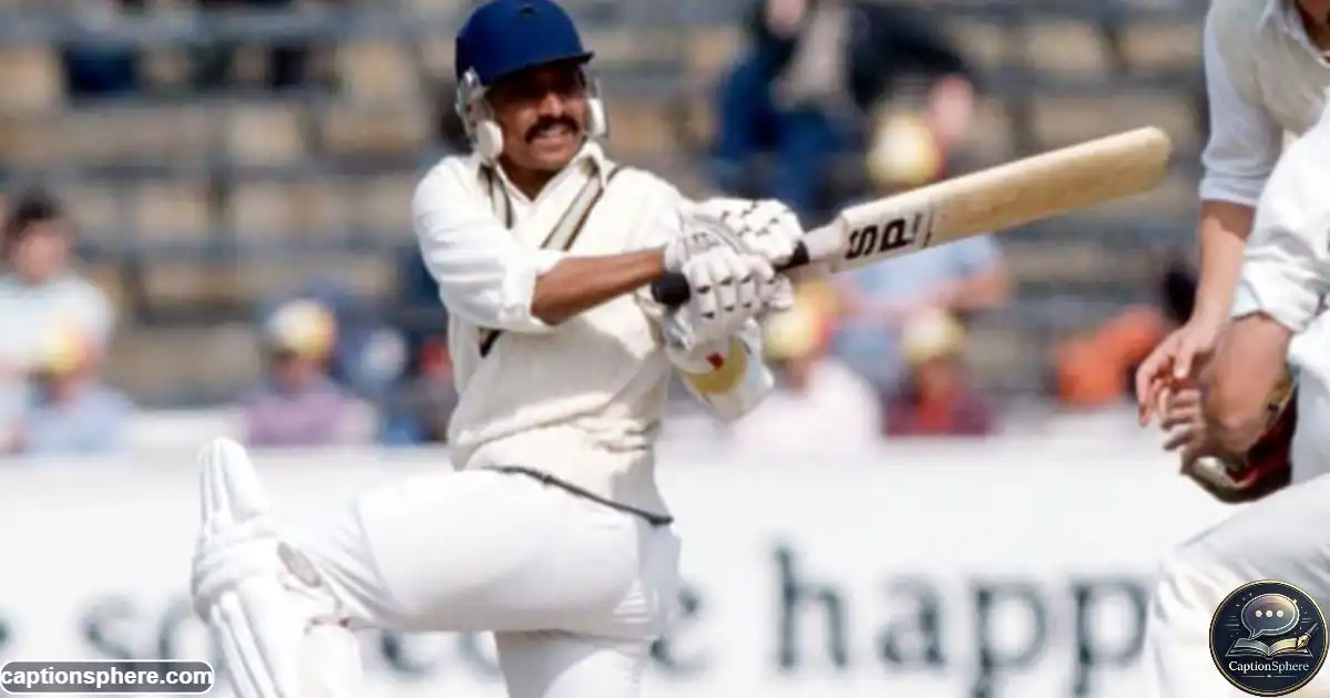 Chetan Chauhan batting for India in Test cricket