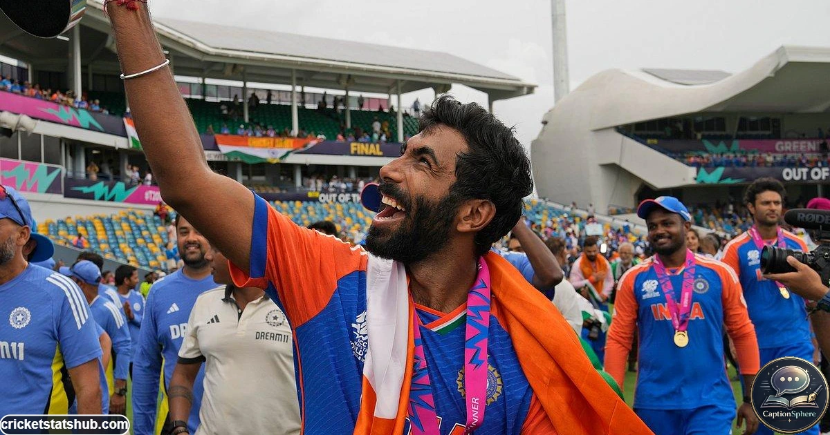 Jasprit Bumrah after India's 2024 T20 World Cup victory