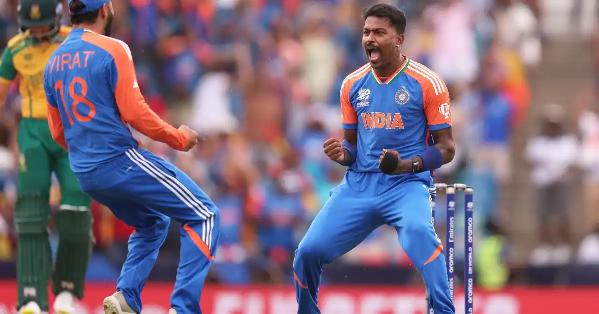 Hardik Pandya T20 World Cup Celebration