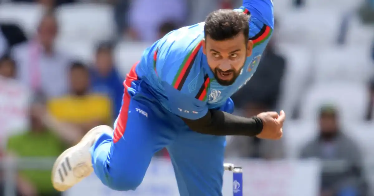 Dawlat Zadran bowling for Afghanistan