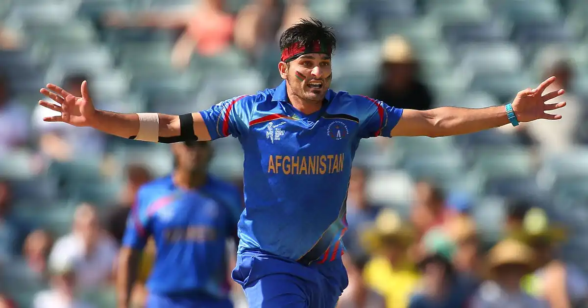 Hamid Hassan bowling for Afghanistan