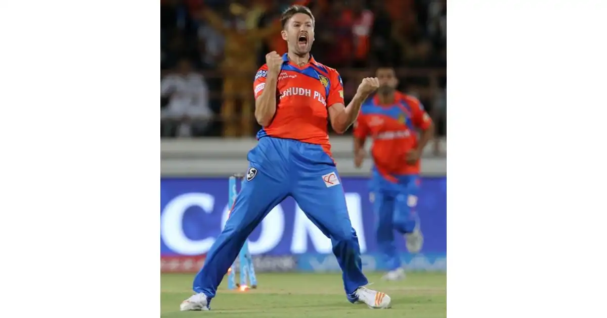 Andrew Tye representing Gujarat Lions during his IPL career.