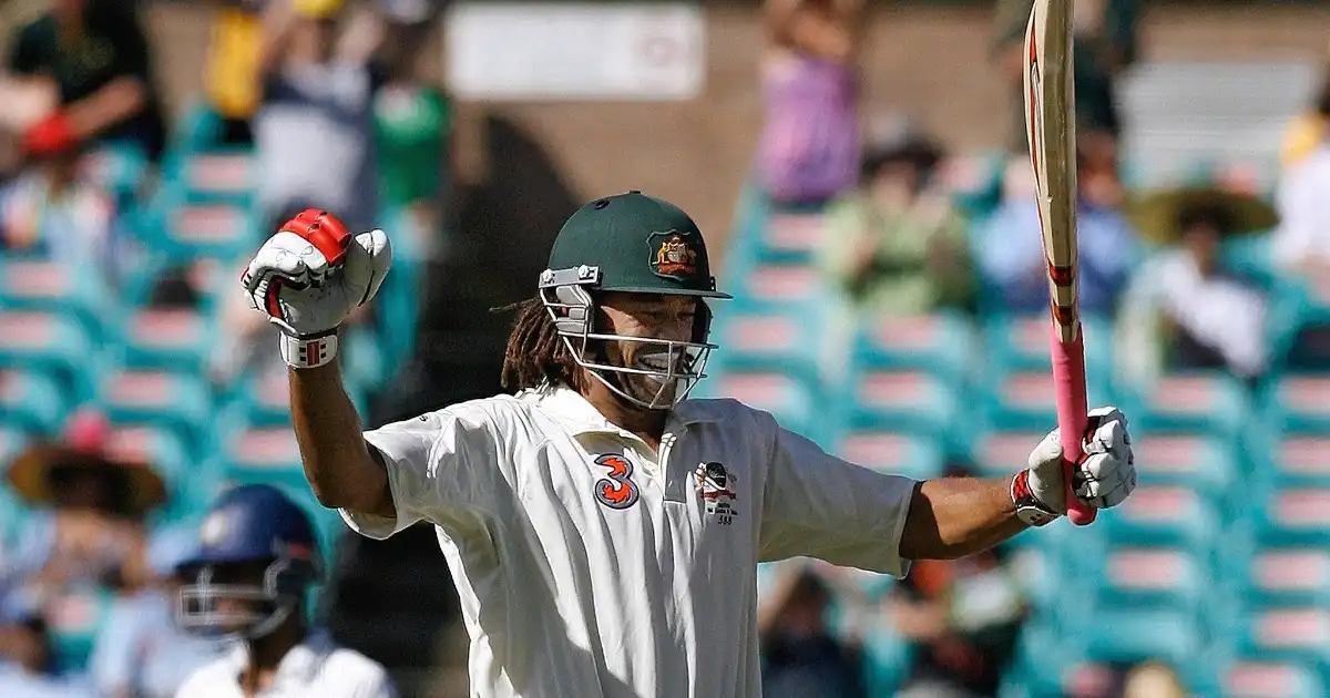 Andrew Symonds during the Australia versus India Test series in 2008.