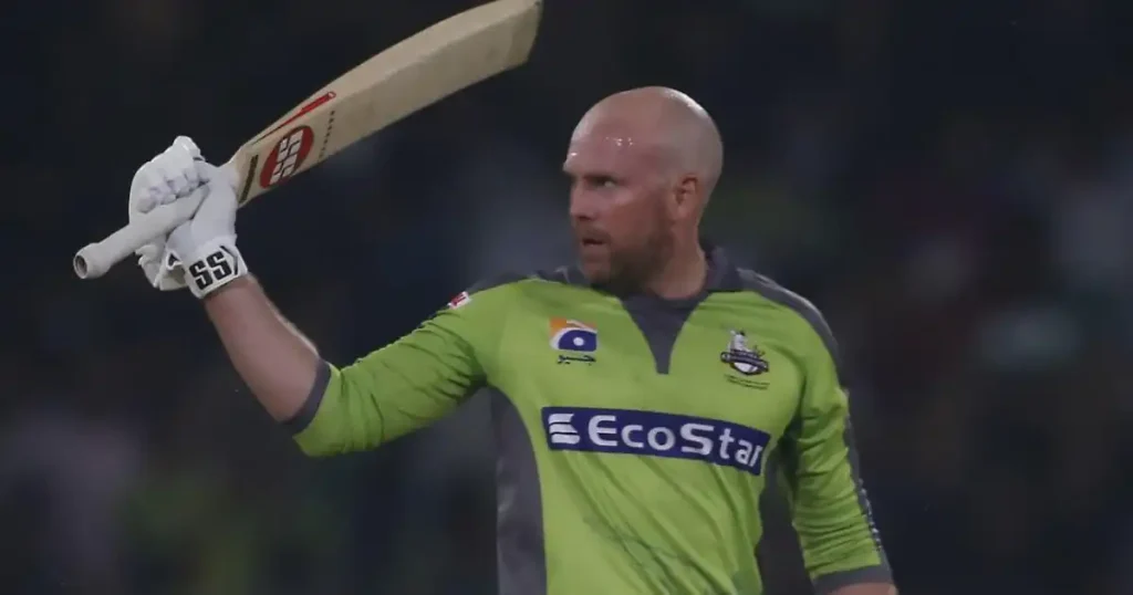 Ben Dunk representing Lahore Qalandars in the Pakistan Super League