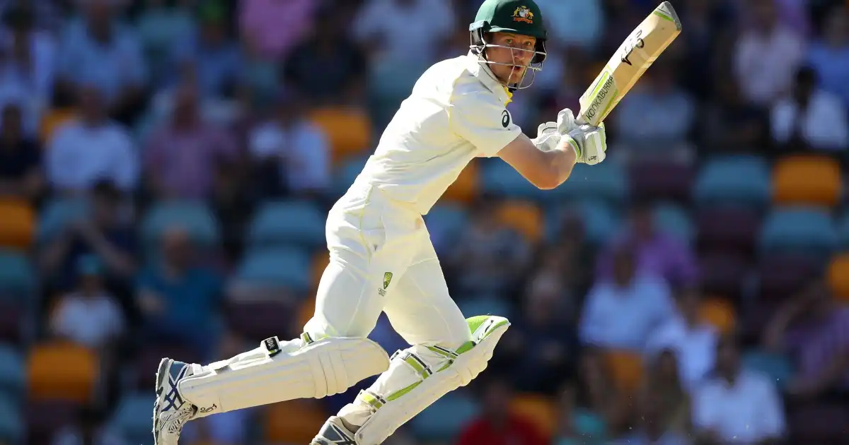 Cameron Bancroft batting during a professional cricket match.