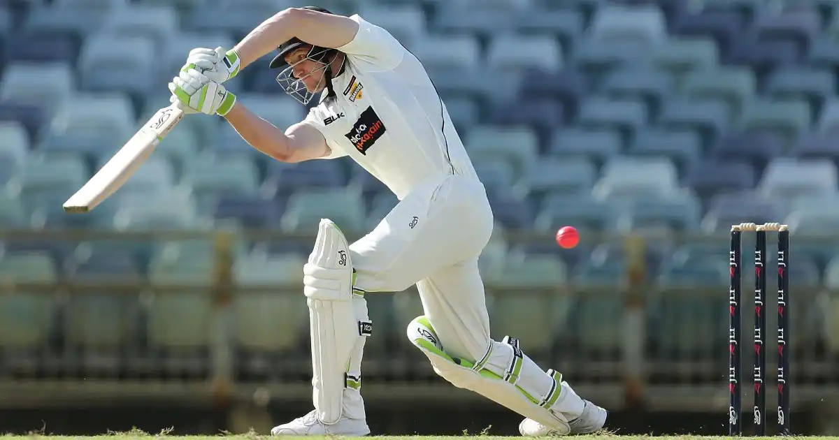 Cameron Bancroft batting for Western Australia in the Sheffield Shield.