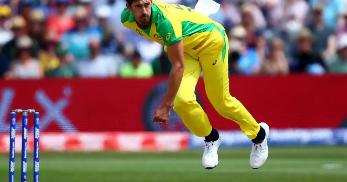 Mitchell Starc, Australian left-arm fast bowler.